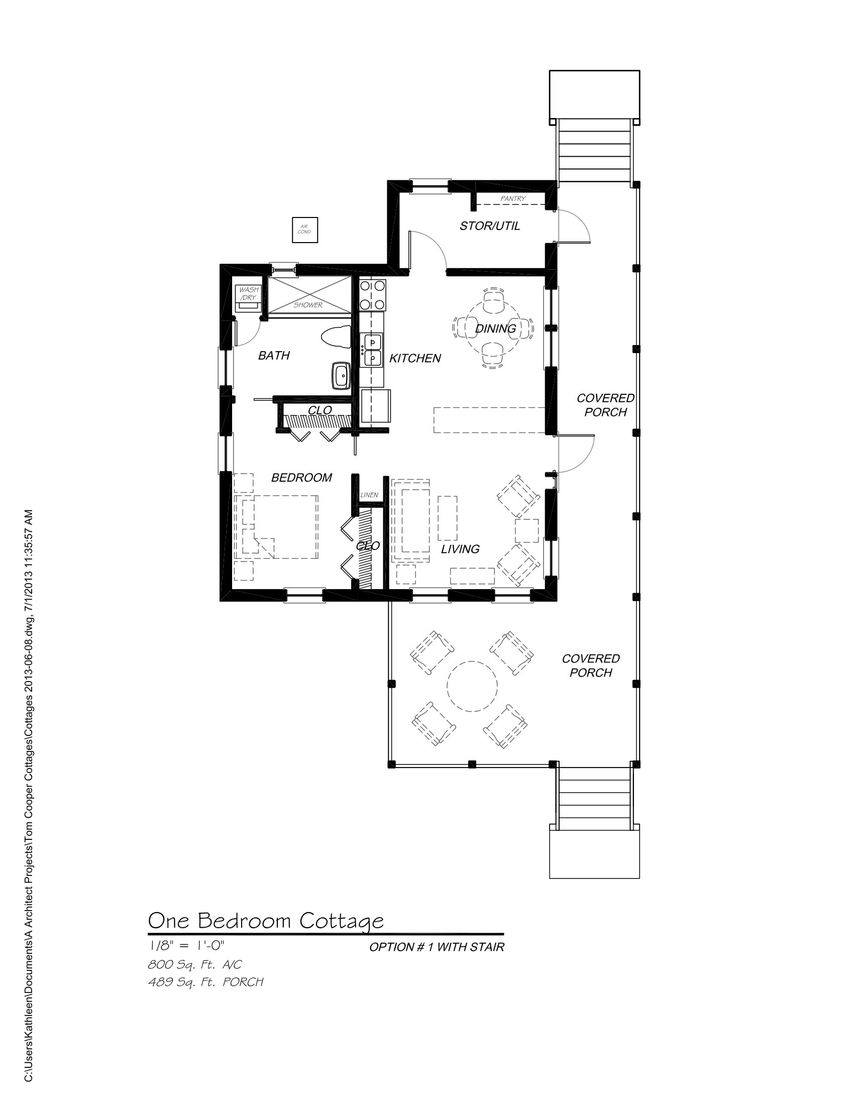 1BR w Stair Cottage Plan 2013-07-01-1
