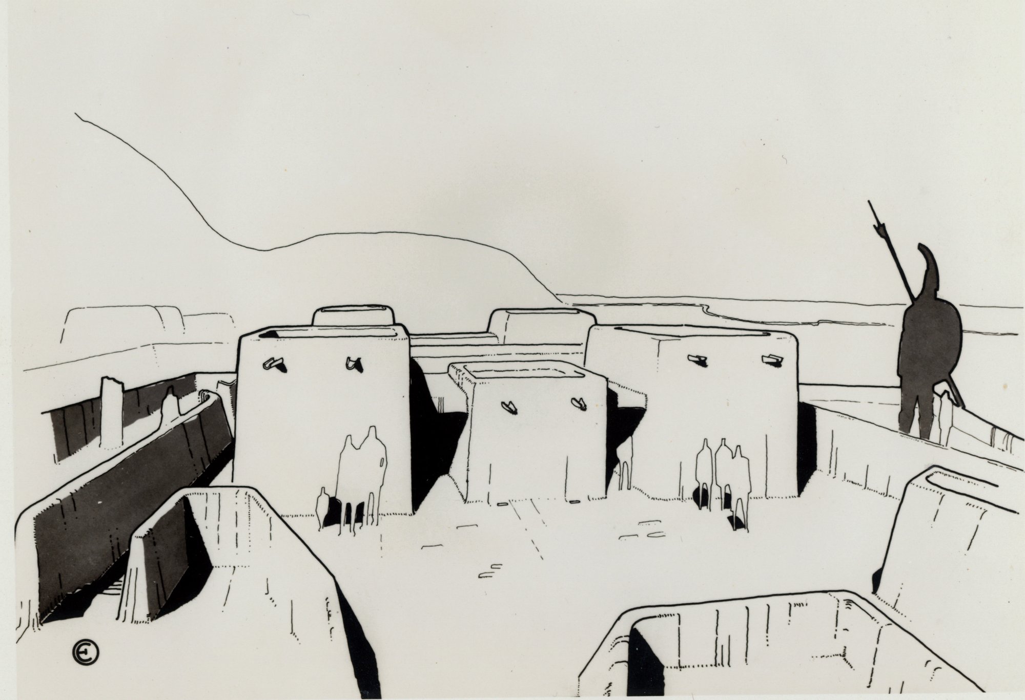 Archaeology Museum Sketch Unbuilt