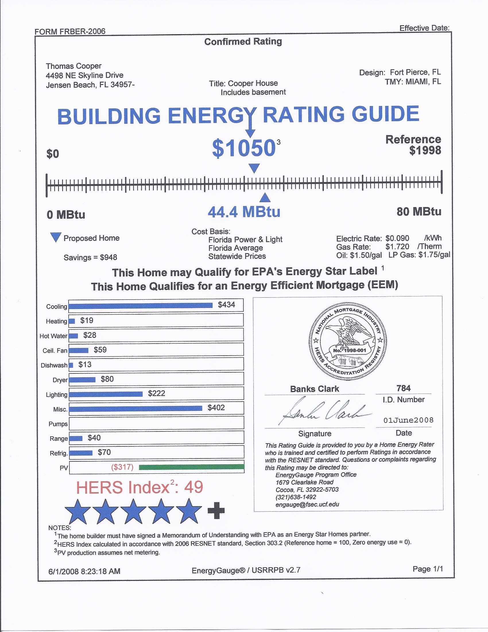 HERS Rating Cooper House-1